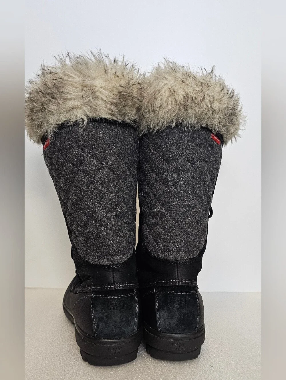 Helly Hansen Garibaldi VL Women Winter Boots 8.5 Black Faux Fur Waterproof